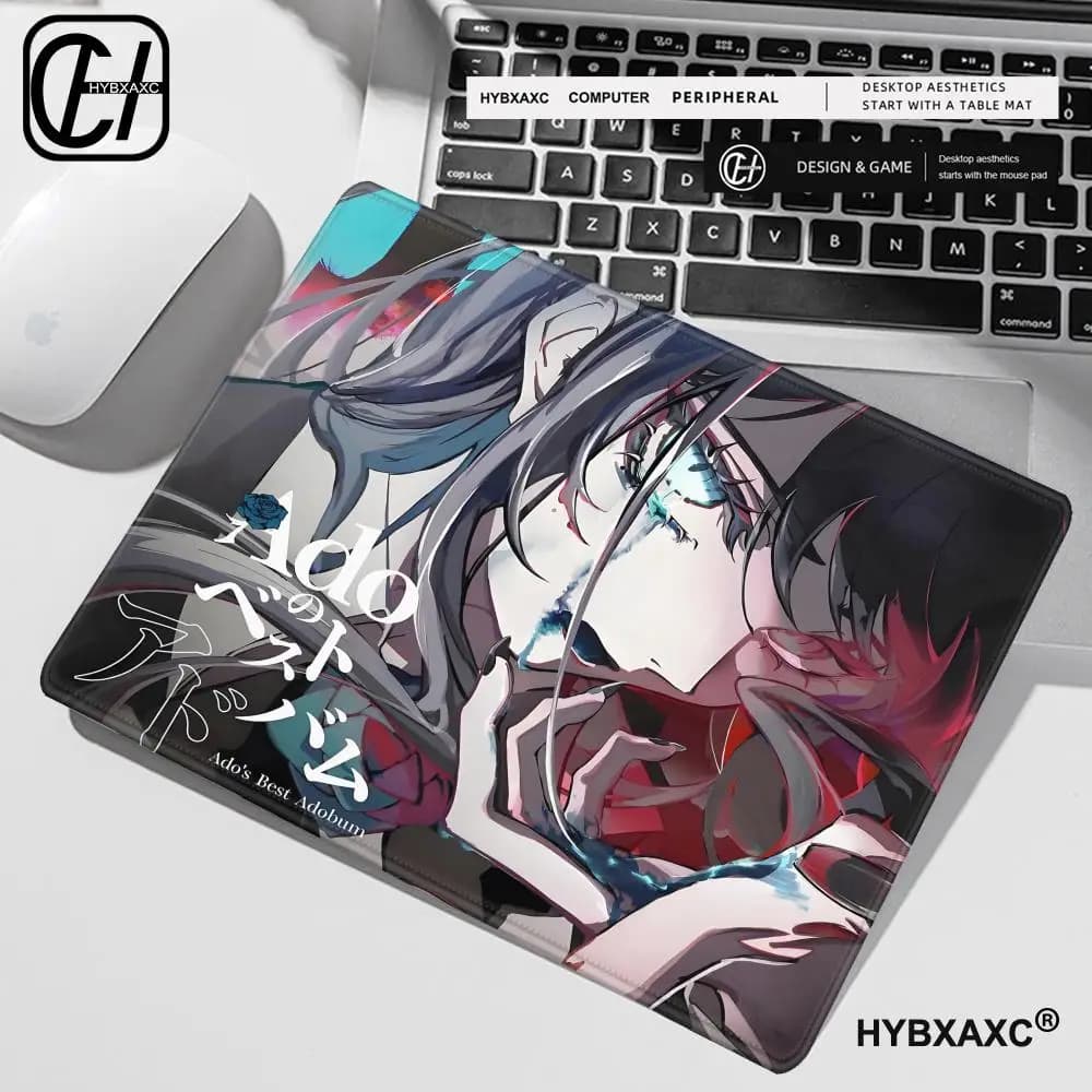 Tappetino per Mouse A_ado, Mousepad Veloce, Tappetino Piccolo per Tastiera, Protezione Polso, E-Sports, Tappetino da Scrivania, Mousepad