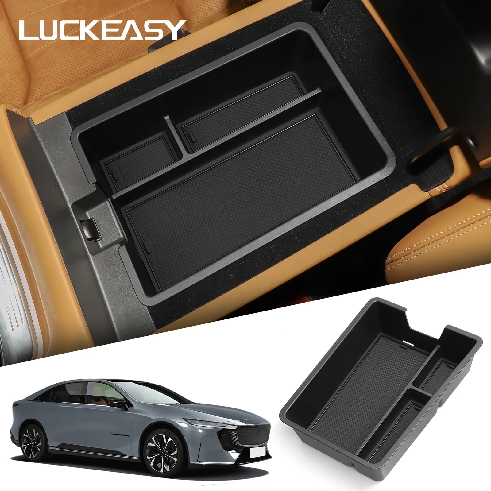 Per Mazda EZ-6 2024 2025 Auto Bracciolo Scatola di Immagazzinaggio Organizer Caso Accessori Interni Auto Console Centrale Vassoio di Immagazzinaggio
