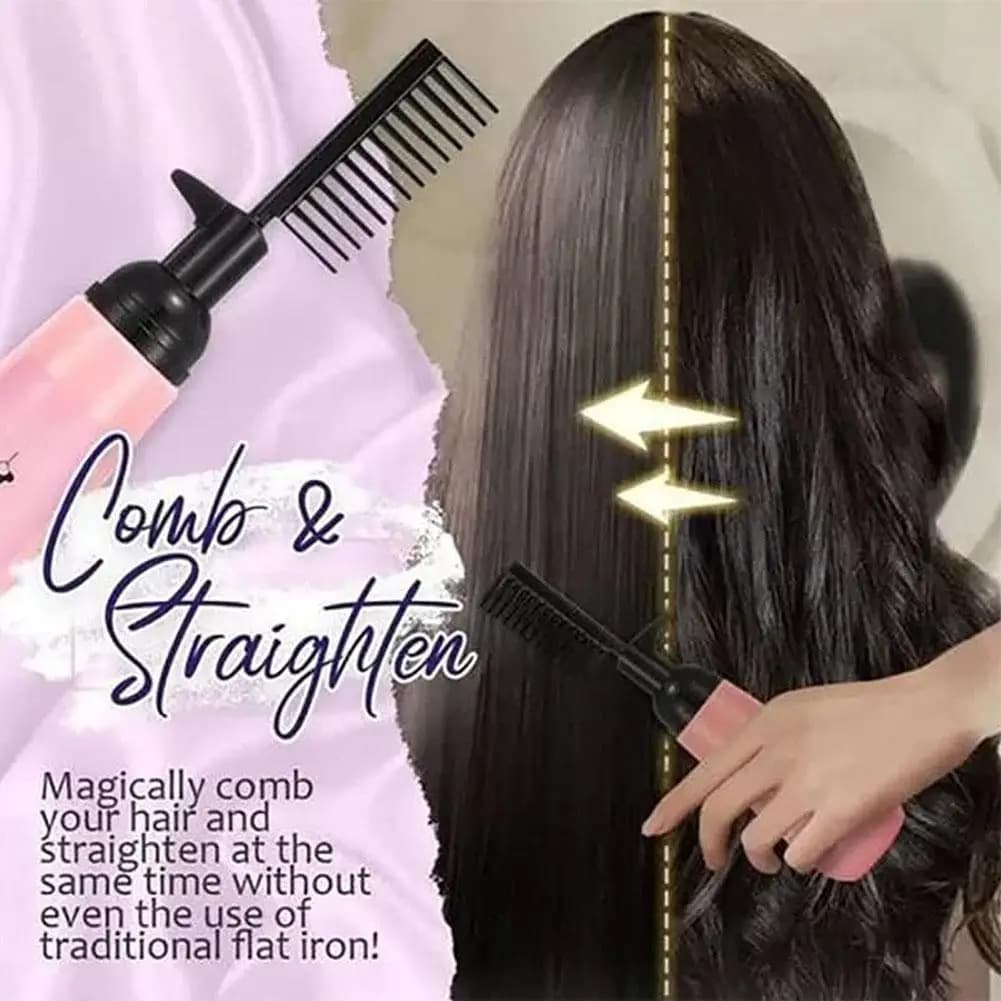 Cream for the treatment of portable hair Straightening Levigating Treatment of scalp Purifying shampoo Hair care Preventing dry cream effect With comb