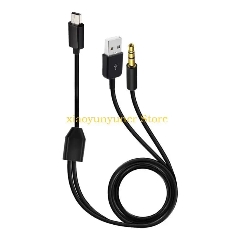 Cavo ricarica USB lunga durata P9JB a cavo con connettori Mini B maschio e 3,5 mm