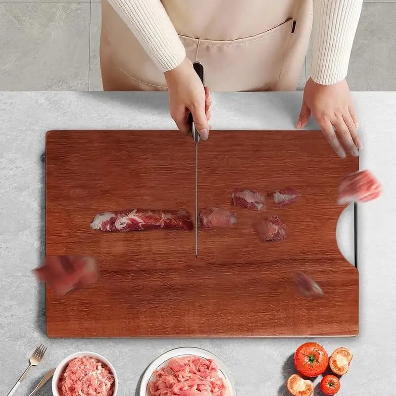 Taglieri in legno Taglieri per uso domestico con manico Tagliere addensato per carne Tagliere in legno per verdure