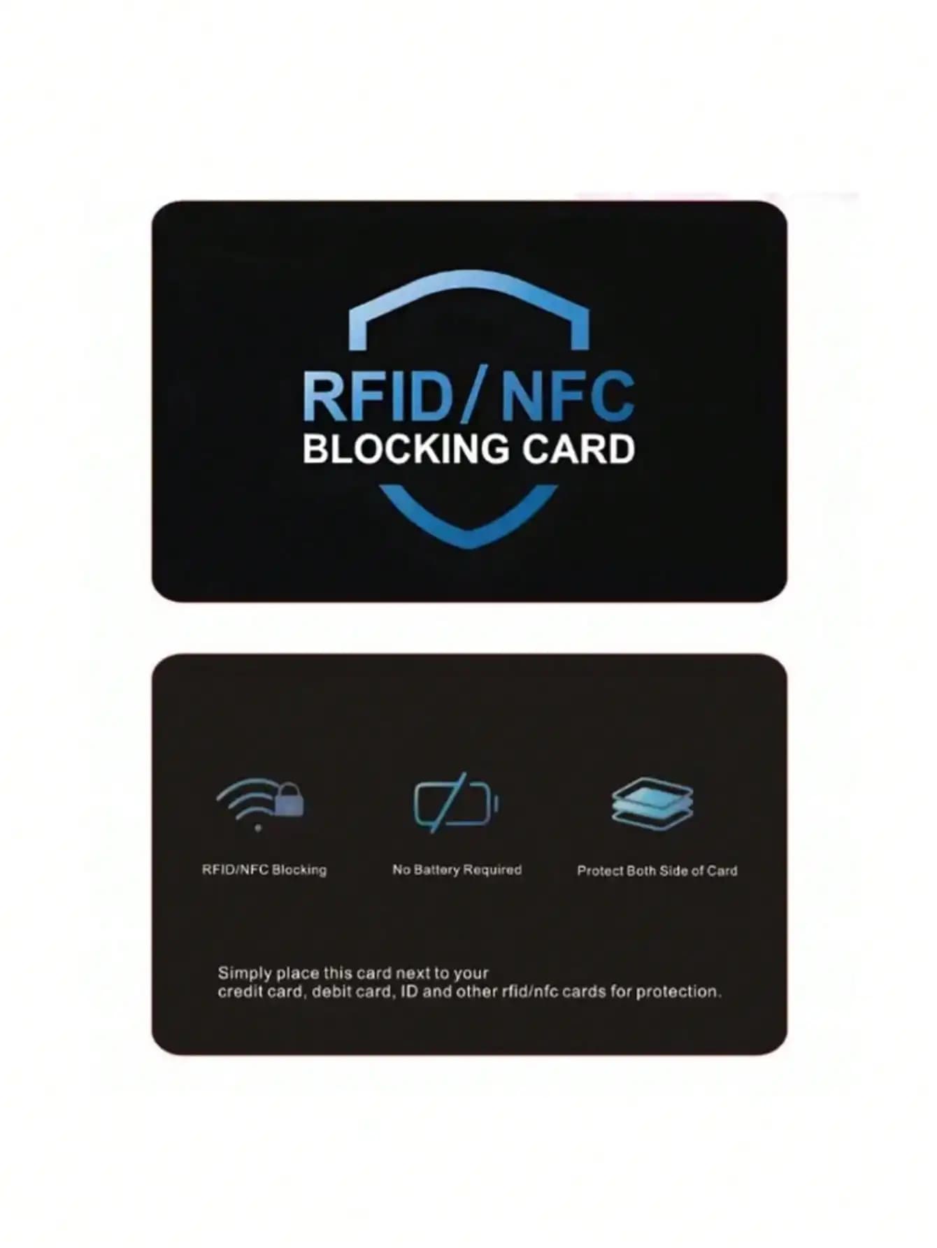 Confezione da 2 carte con blocco RFID, protezione per carte di credito di debito bancario, blocco NFC senza contatto antifurto, protezione completa del portafoglio