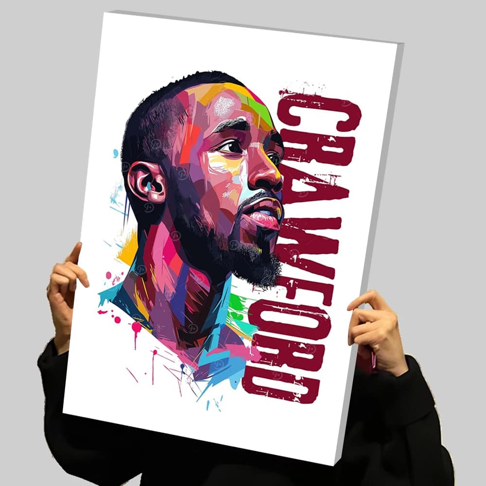 Terence Crawford | Legend | Portrait Art Boxer Prints Poster Custom Canvas Painting Wall Art Living Room Decorations Wand Deko