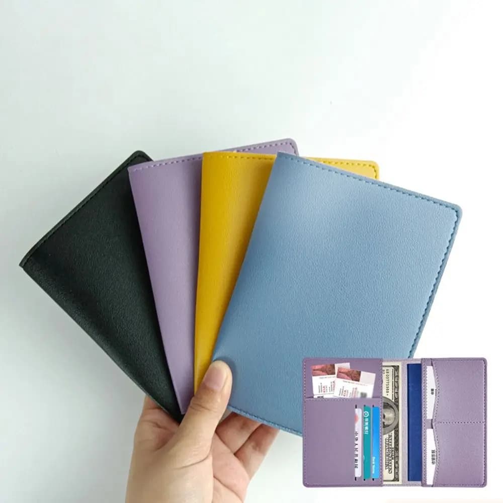 Travel PU Passport Cover High-capacity Multiple Card Slots Passport Bag Multi-function Ticket Holder Passport Protective Cover