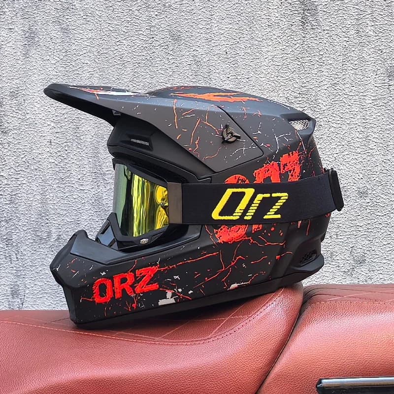 2025 Nuovo Casco Moto Full Face Racing Casco Fuoristrada Bici Downhill AM DH Cross Casco Capacete Motocross Cascos Para Moto