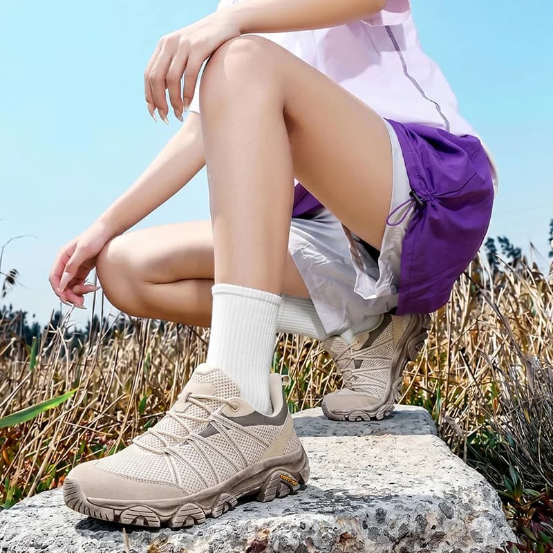 Scarpe da trekking da uomo per la primavera e l'autunno, in rete traspirante, antiscivolo e resistenti all'usura, scarpe sportive casual.