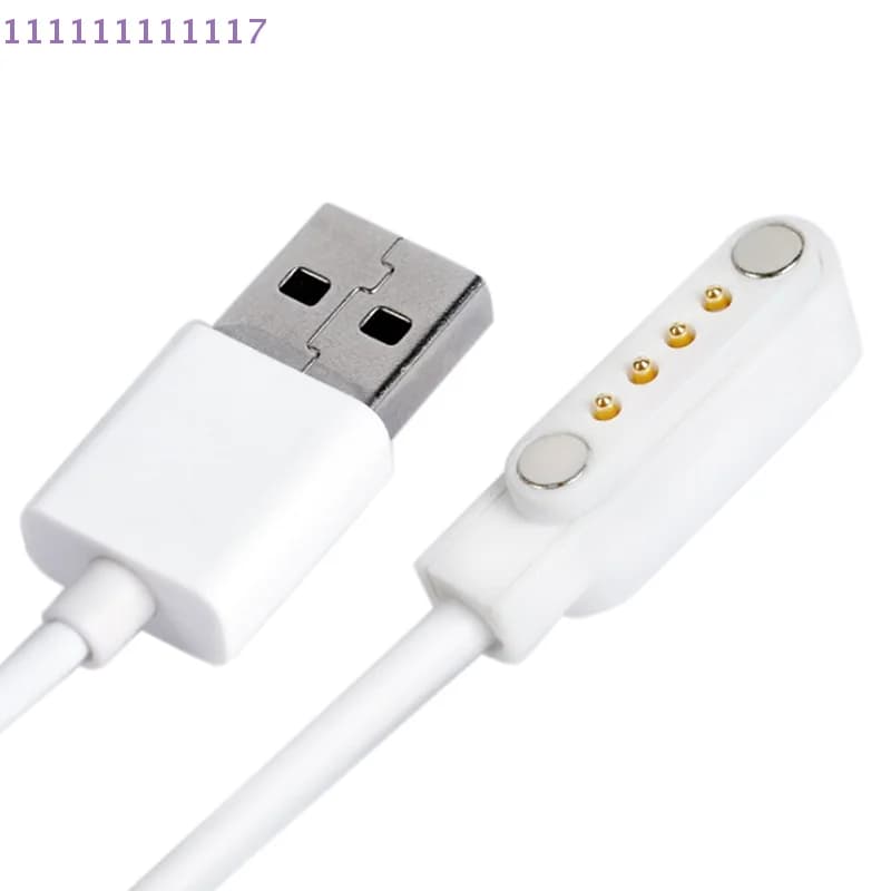 Smartwatch Magnetic Charger for Kids Magnetic Charger USB 2.0 Charging Cable 4 Pin Power Cable for Smart Watch KW88
