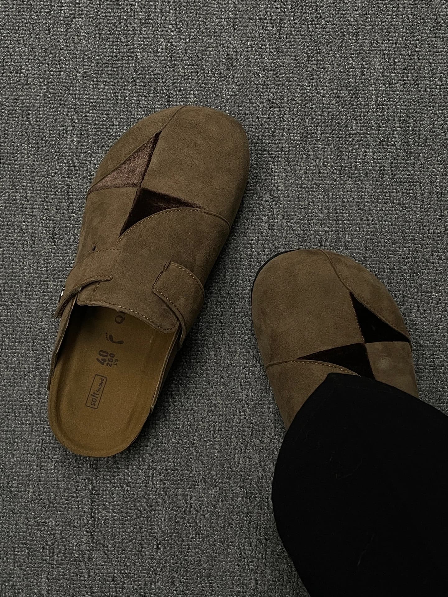 Casual Soft Bottom Birkfoot Slippers Unisex Summer Outdoor Wear Breathable Lazy Mule Shoes round Toe Thick Heel Rubber Outsole