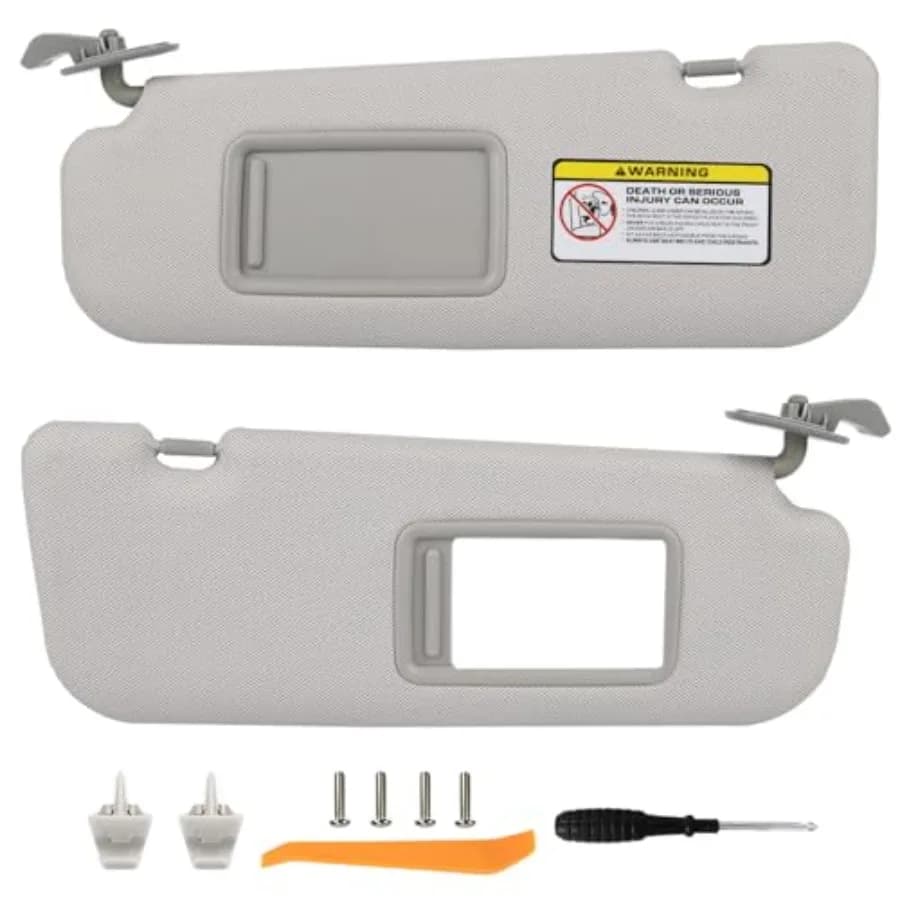 Coppia di Parasole Compatibili con Hyundai Elantra 2011-2016, Non per Modelli GT, Kit di Sostituzione Parasole Lato Guida e Passeggero