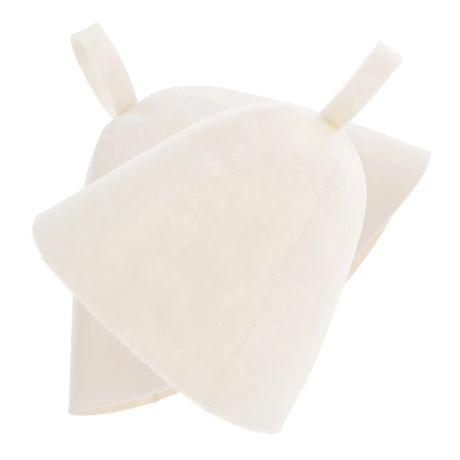 2 Pieces Sauna Hat Comfortable in Felt Thick, Lightweight and Breathable, Heat Protection for Turkish Bath and Sauna, Accessories