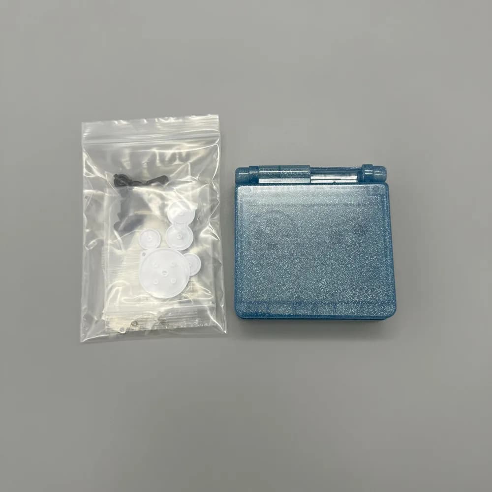 Guscio alloggiamento colorato ad alta trasparenza per GBA SP per gameboy advance sp supporto per la riparazione della console di gioco schermo originale e IPS