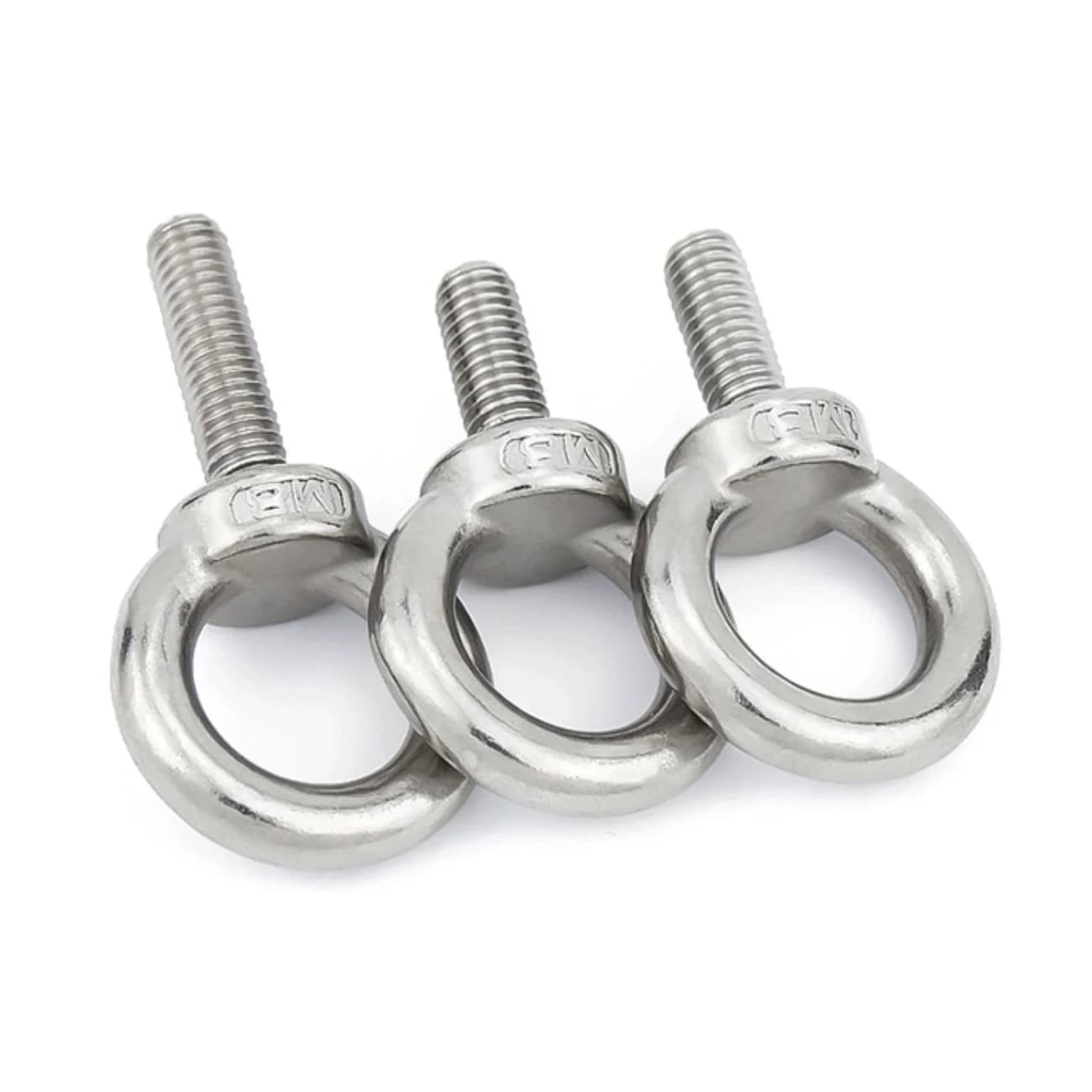 Viti ad Occhio in Acciaio Inox 304 di Grado Marino con Foro ad Anello per Cavi e Corde DIN580 Bullone ad Occhio M3-M24