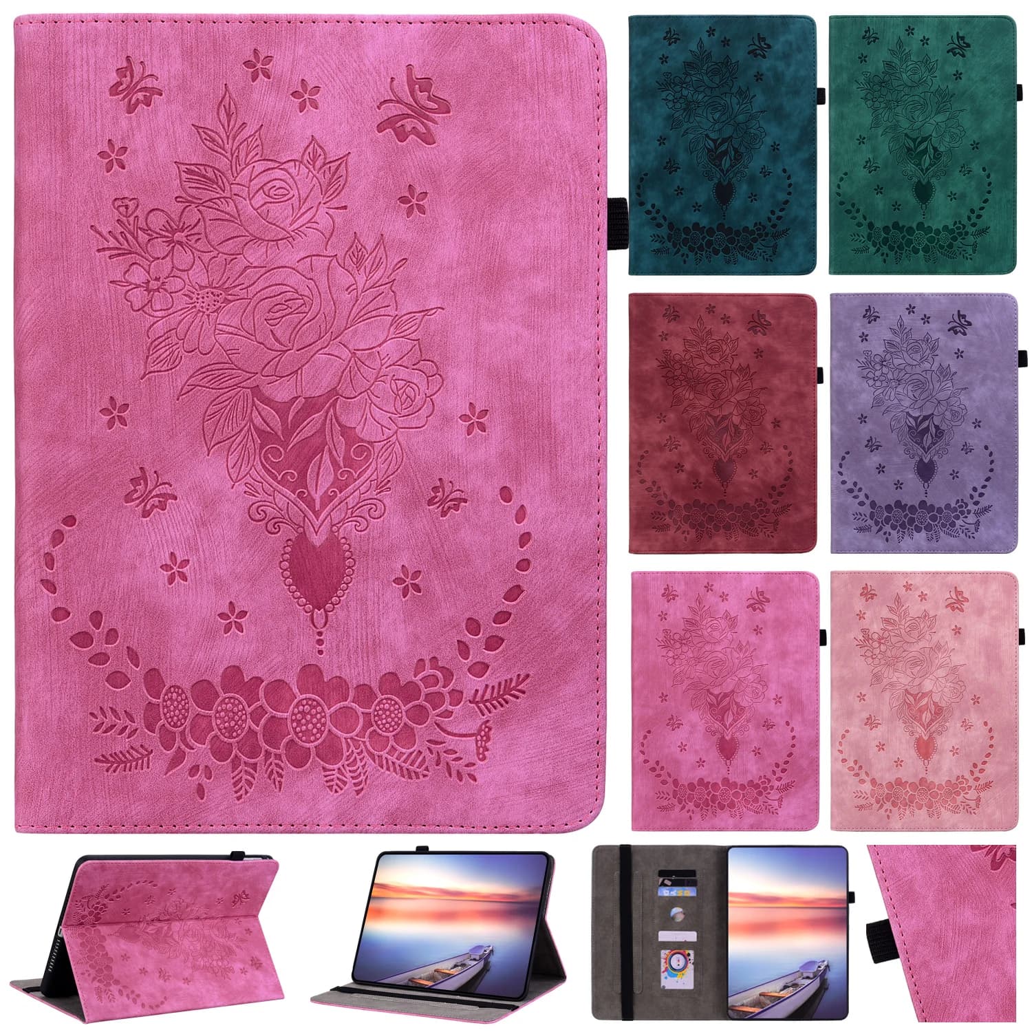Porta carte in pelle Solt Custodia per iPad 10th 10.9 2022 10.2 9th Generation Air 5 4 2022 Pro 11 2021 2020 Mini 6 9.7 Copertina del libro