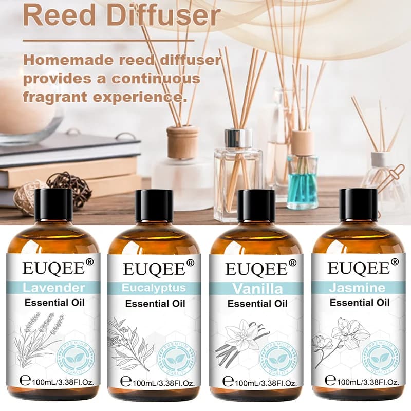 Essential oil 100ml with dropper Essential oil of lavender and vanilla for diffuser Sandalwood Bergamot Perfume oil Citronella Gift