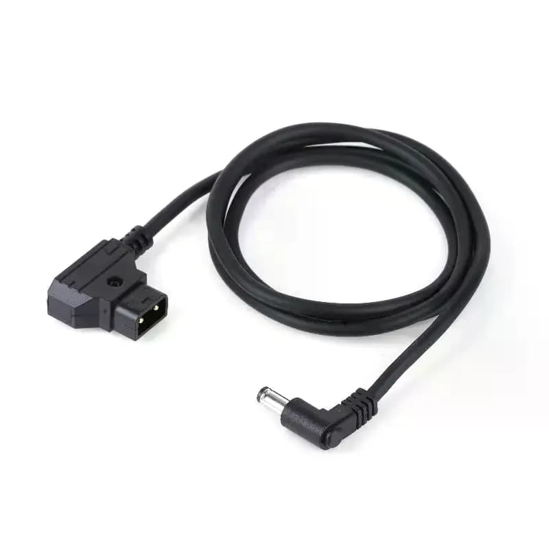 Cavo di alimentazione Power Tap D-Tap maschio ad angolo retto DC 5.5x2.5mm per alimentazione rig, V-Mount Anton, cavo per monitor fotocamera