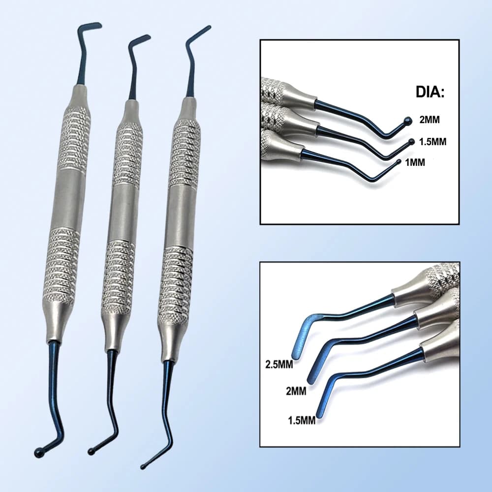 Dental composite resin filling spatula kit with resin filler for dental repair tools