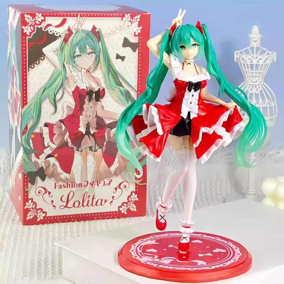 Anime Nuovo hatsune miku figura mini carattere ornamenti kawai rosa verde hatsune decorazione da tavolo per la casa giocattolo adulto compleanno del capretto