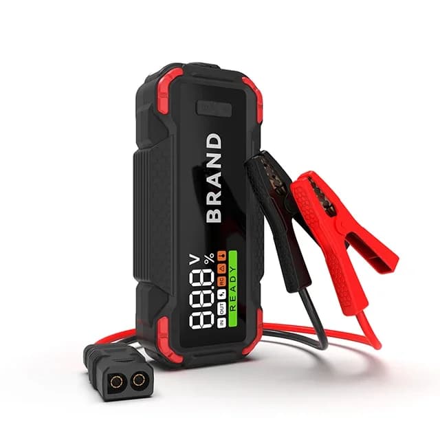 4000A 24000mAh Car Jump Starter Battery Pack Power Bank USB Charging Output 12V Starting 2000A Big Motorcycles 10 Liter
