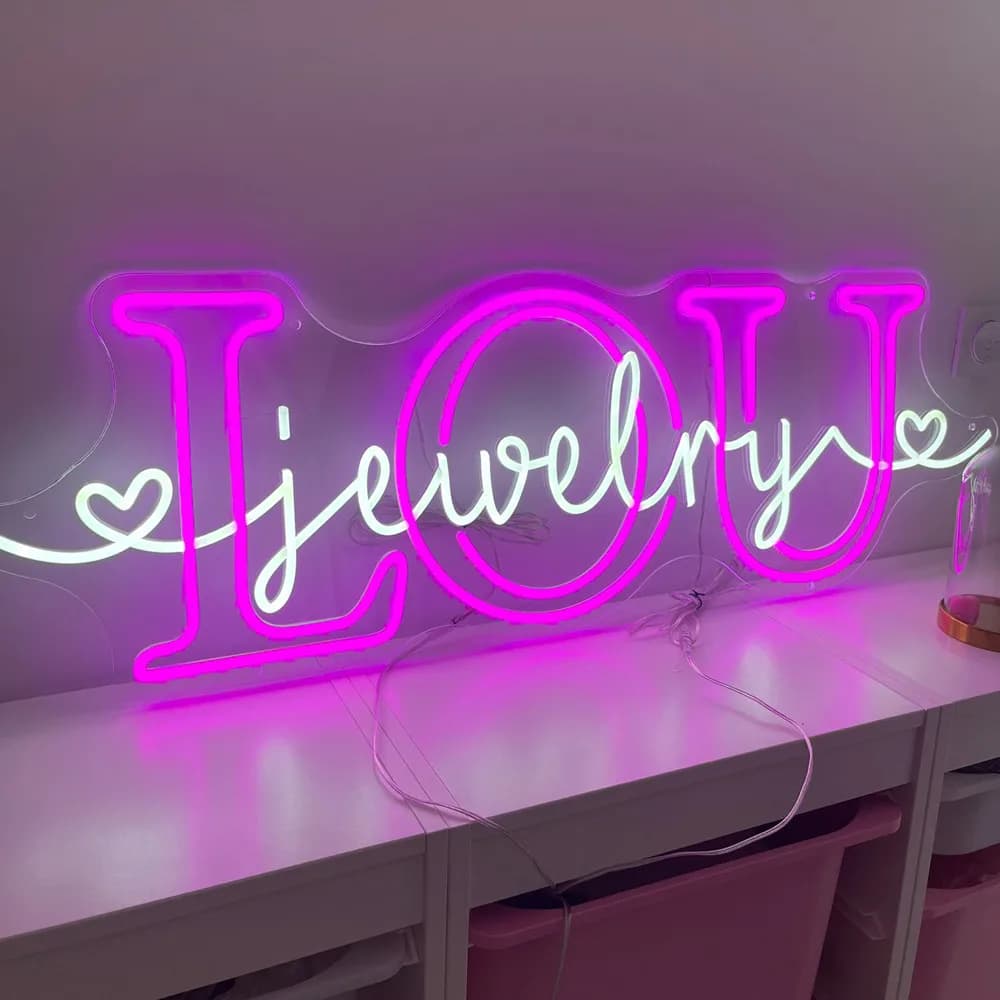 Customizable Neon LED Light Sign Personalized Dimmable Name Sign for Kids Bedroom Decor Business Logo Design Custom Lighting
