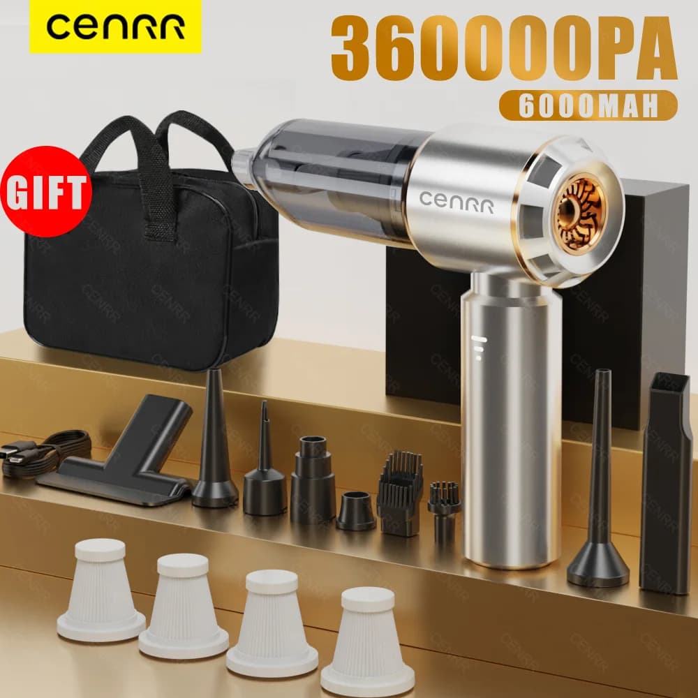 CENRR aspirapolvere per auto Cordless elettrodomestico aspirapolvere senza fili portatile potente aspirapolvere macchina per la pulizia