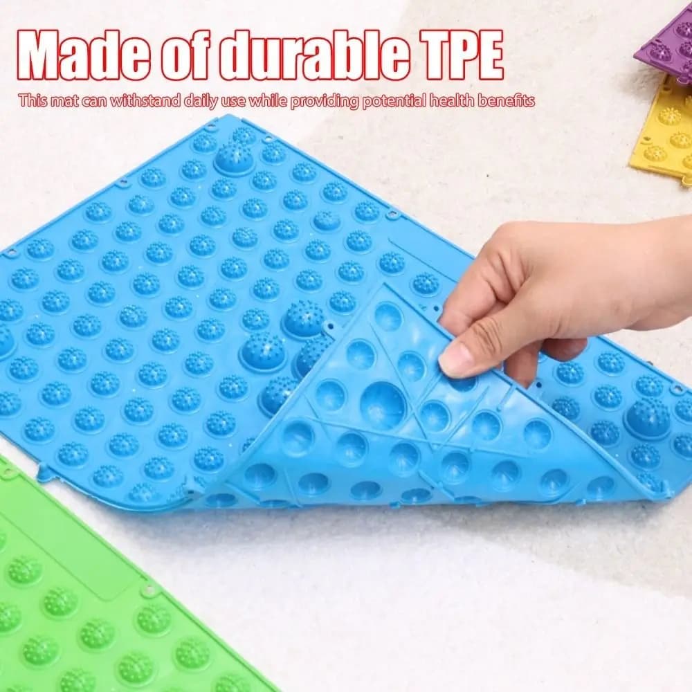 Soft and durable silicone foot massage mat, blood circulation, ultra slow running yoga mat, thickened toe pressure plate