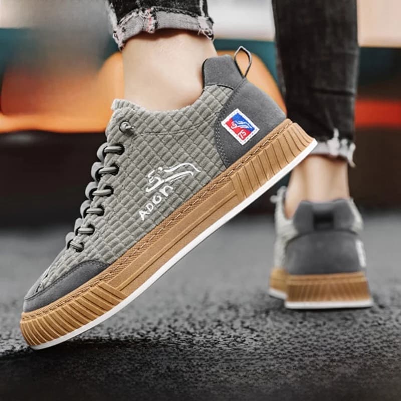 Sneakers Casual da Uomo Jufan in Velluto a Coste, Suola Morbida, Leggere e Traspiranti, Adatte per Tutte le Stagioni, Scarpe Sportive Casual