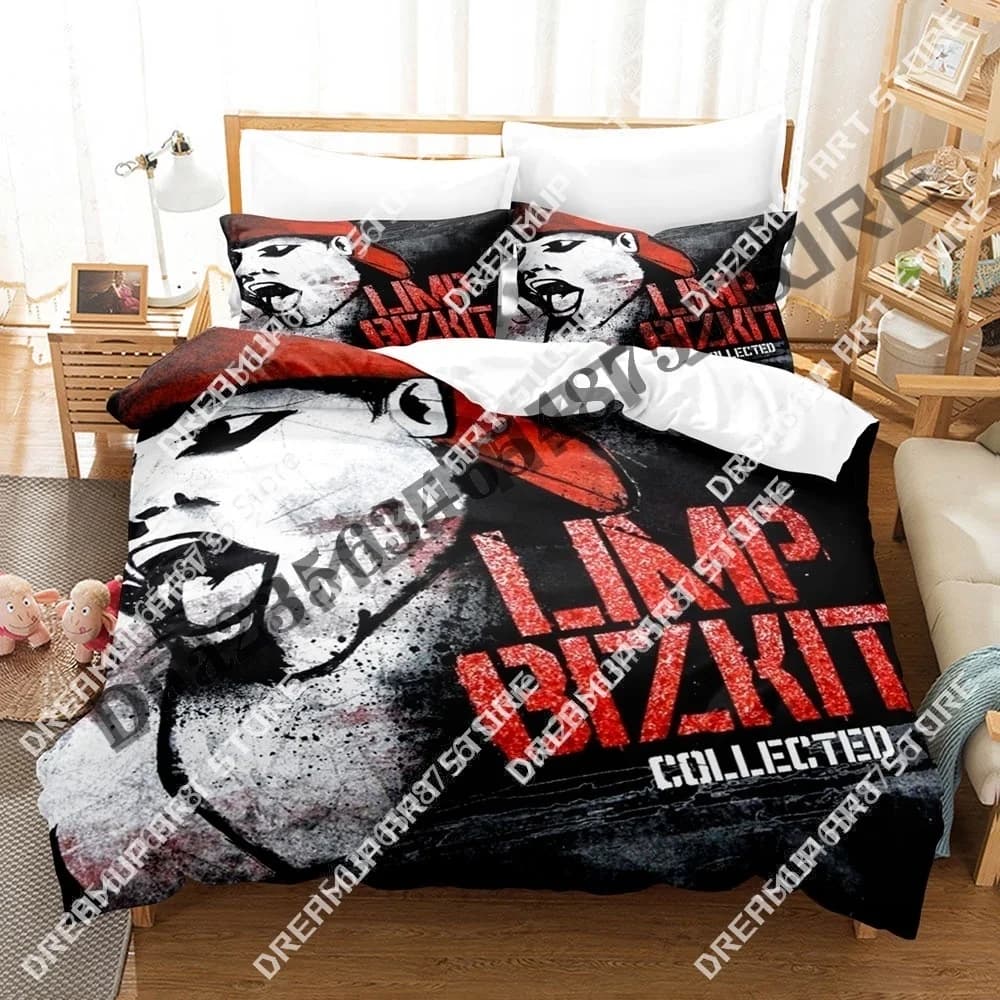 3D Print 2025 Limp Bizkit Bedding Set Single Twin Full Queen King Size Bed Set Adult Kid Bedroom Duvetcover Sets Anime Bed