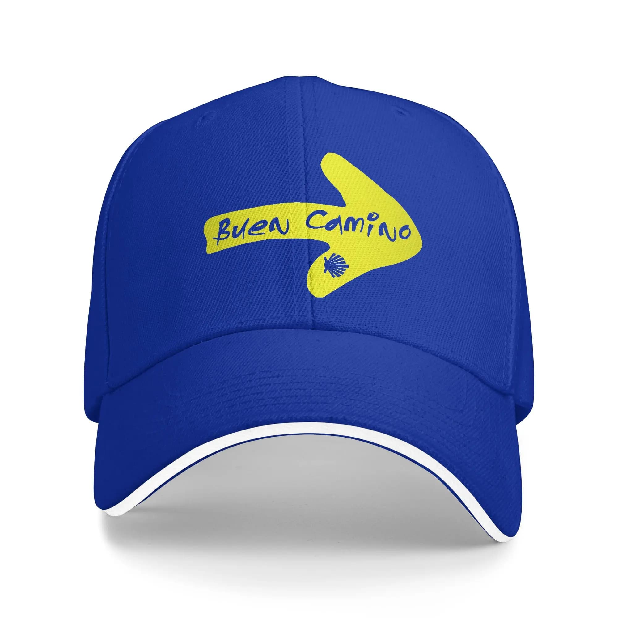 Cappelli Sandwich Camino De Santiago per Uomo e Donna, Cappellino da Baseball con Freccia, Cappello Sandwich The Way, Cappelli da Sole Traspiranti in Poliestere, Cappello Estivo