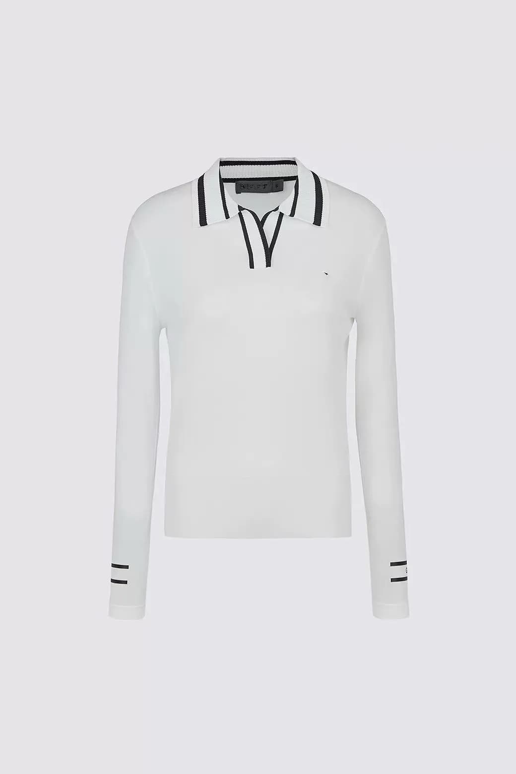 Ladies 2026 New Korean Golf Long Sleeve Tee UV Protection Splice Design Quick Dry All-match Athletic Daily Wear