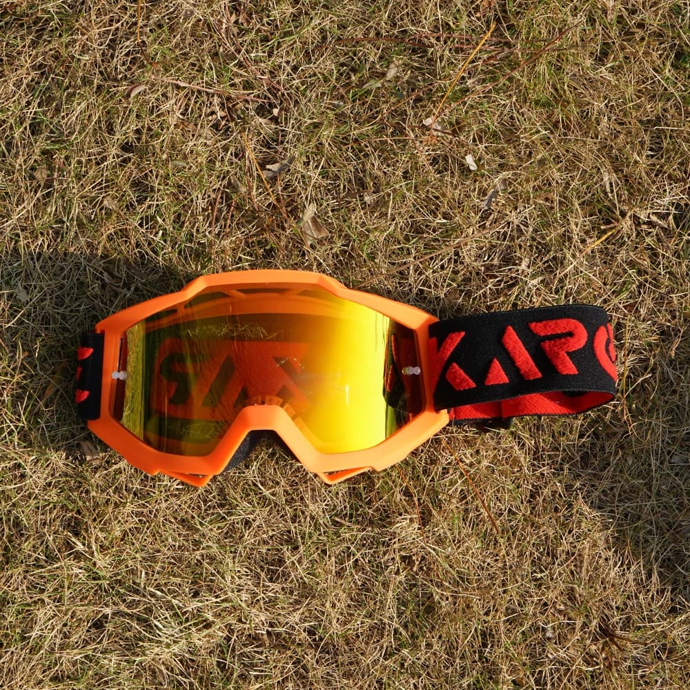 Occhiali da sole da moto Karos con protezione UV400, occhiali antivento resistenti per motocross, dirt bike, mountain bike, ATV, regalo per uomo