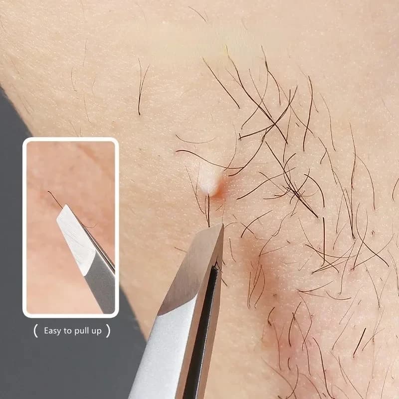 Clip per sopracciglia obliqua in acciaio inossidabile Pinzette per sopracciglia Estensione delle ciglia Pinzette per doppia palpebra Strumento per la depilazione Strumenti cosmetici