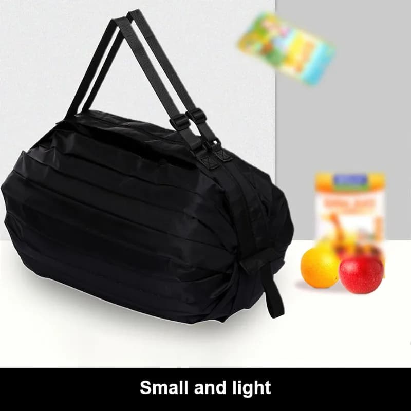 Borsa pieghevole per la spesa, borsa ecologica riutilizzabile, borsa per la spesa, borsa portaoggetti per giocattoli da spiaggia, borsa a tracolla con stampa gatto e limoni, borsa portaoggetti