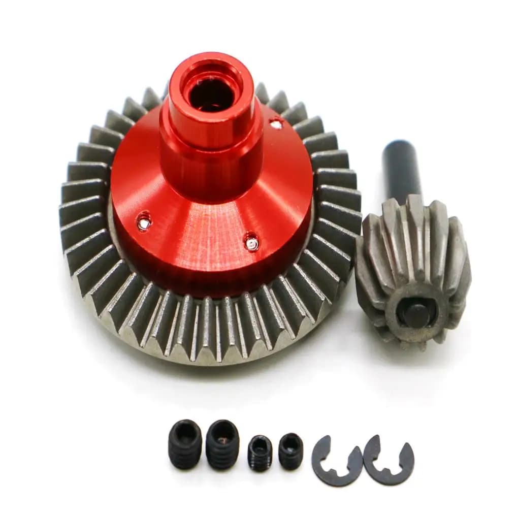 Ingranaggio differenziale in lega di alluminio lavorato CNC di precisione per auto RC 1/10 SCX10, ricambio e accessorio per auto RC