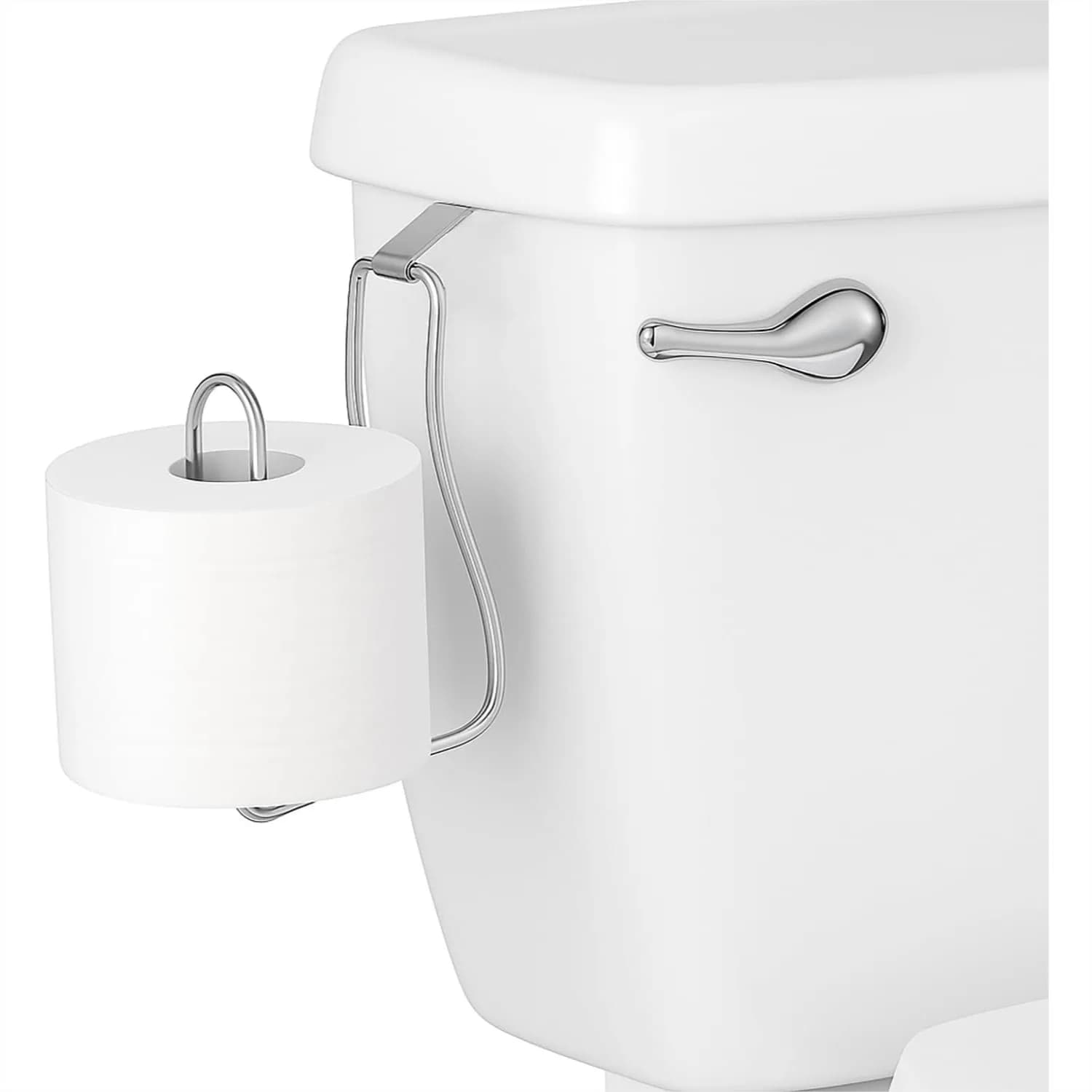 Portarotolo da appendere sopra il WC, senza foratura, dispenser di carta igienica per piccoli bagni, camper, roulotte - Resistente alla ruggine