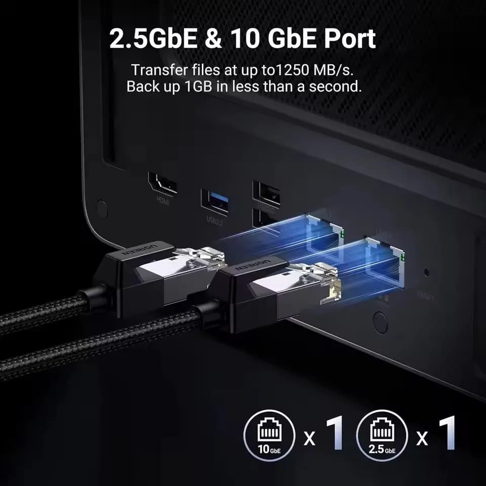 UGREEN NASync DXP6800 Plus 6 Bay Desktop NAS I3 1215u 6-Core CPU 8GB DDR5 RAM 128G SSD Network Attached Storage (Diskless)