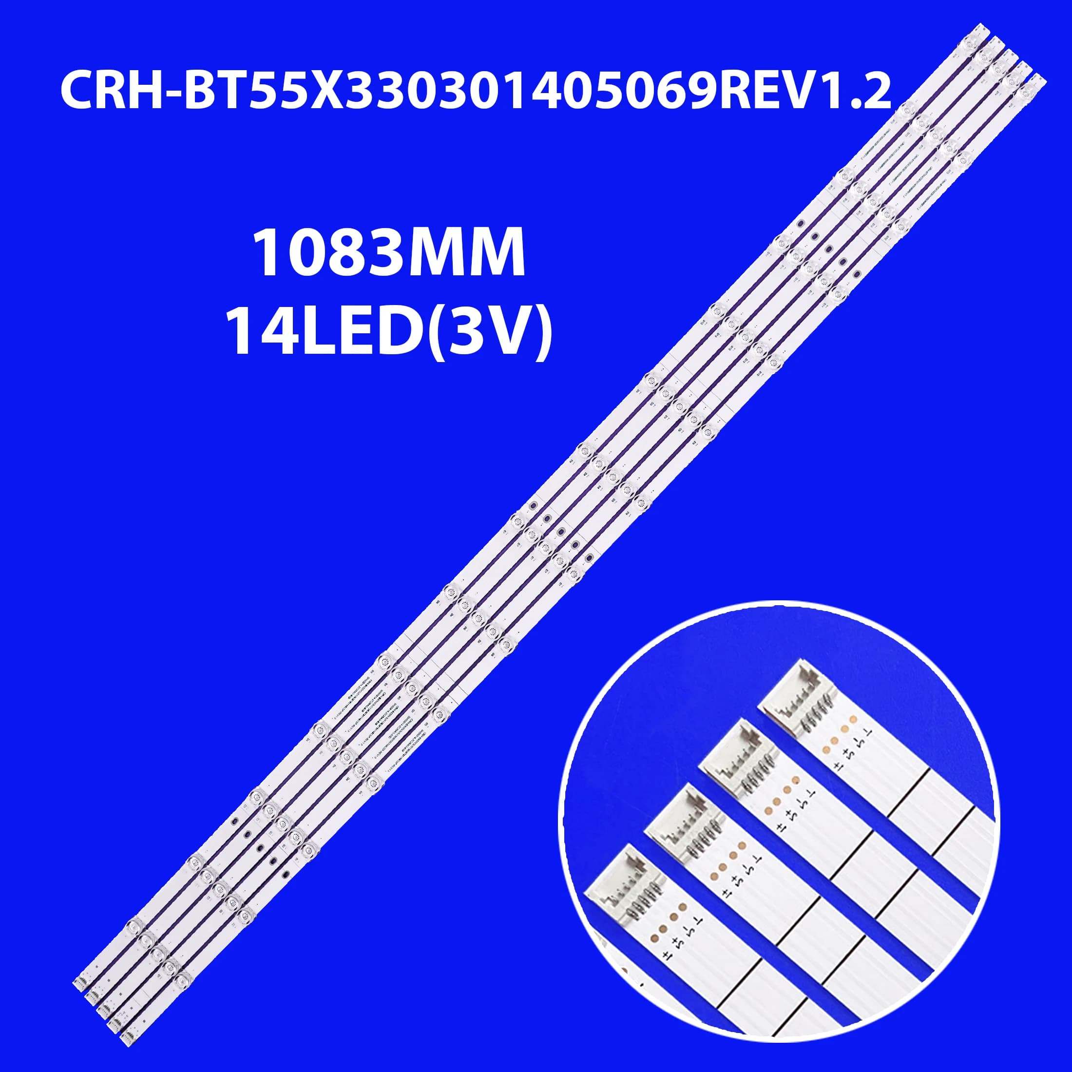 Striscia LED 14LED Per 55M550KB 55M550 Hisense 55E76GQ H55B7500 H55B7500UK 55R6 CRH-BT55X330301405069REV1.2 SH55D14-ZC29AG-03D
