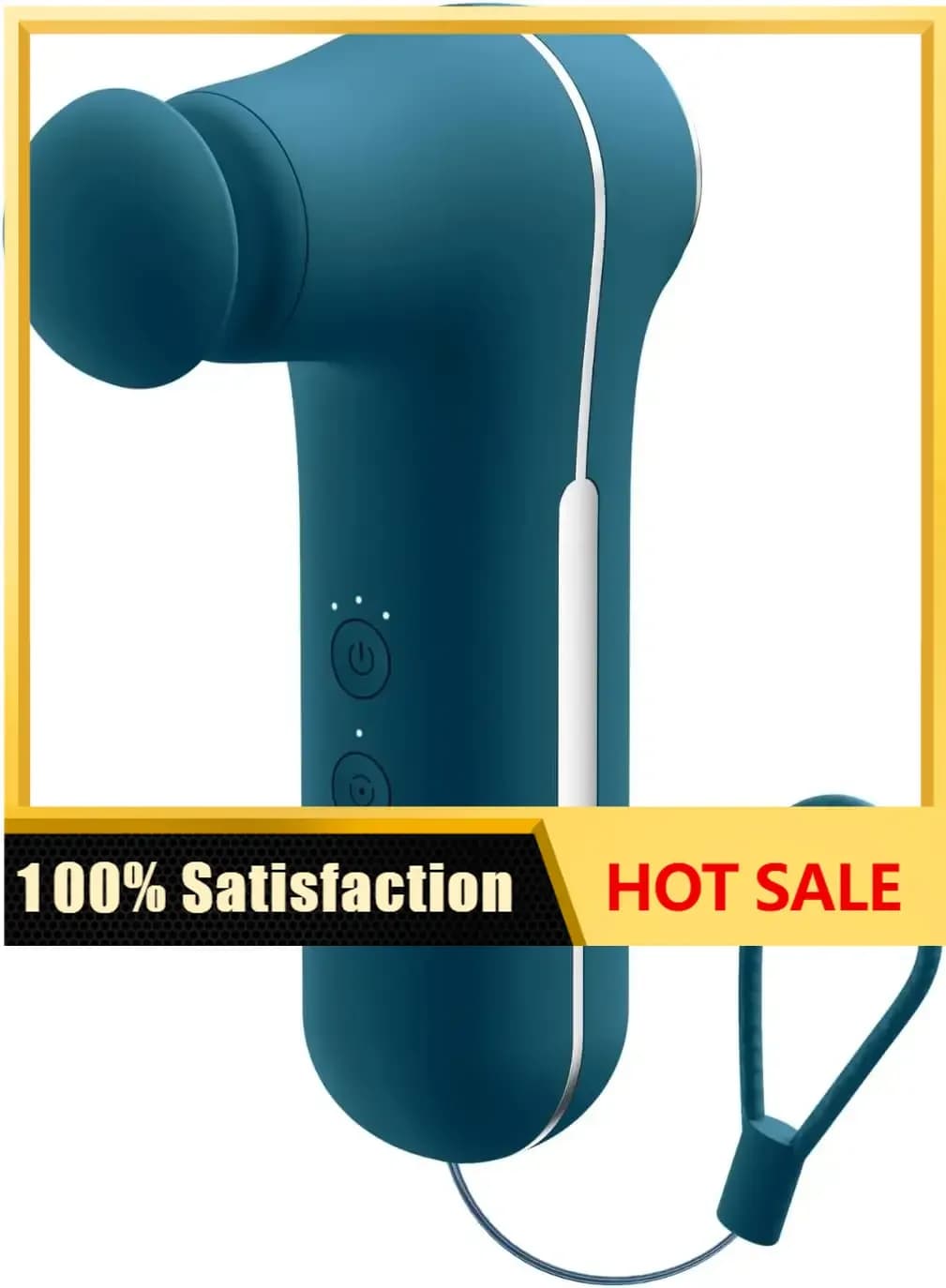 MyoLite® Portable Massage Gun for Muscle Recovery, Variable Intensity Mini Body & Facial Massager for Active Adults with 3