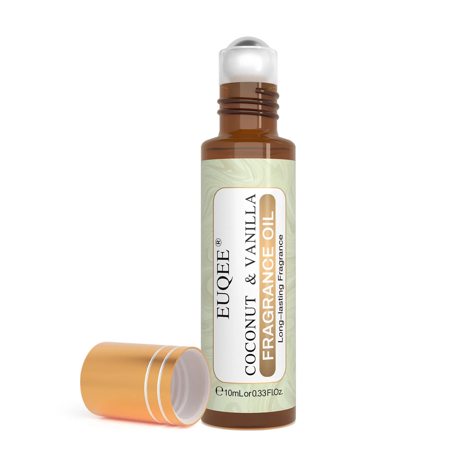 EUQEE Oli Profumati Roll-on 10ml Cocco & Vaniglia, Muschio Bianco, Fiori d'Arancio, Violetta di Parma - Profumo Roll-on a Lunga Durata per Donna