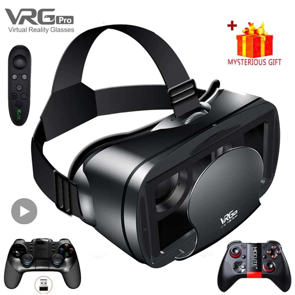 Virtual Reality Glasses 3D VR Smart 7 Inch Cap for Smartphone Android Phone iPhone Lenti Binocolo Occhiali Viar