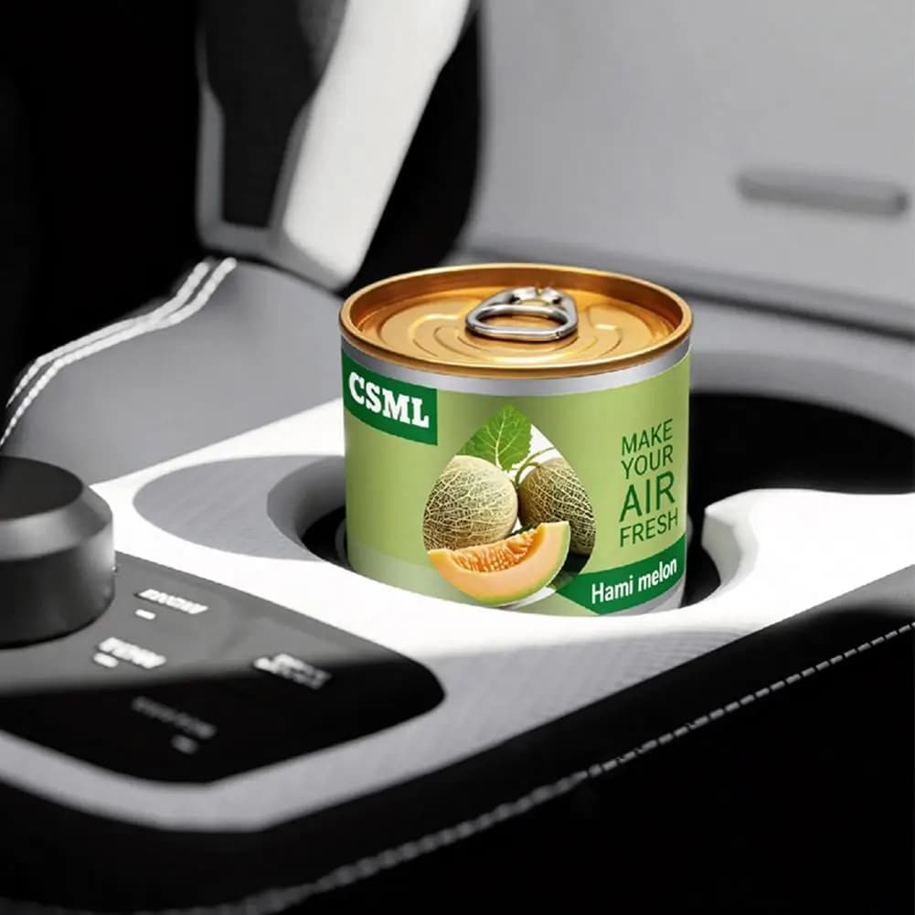 Deodorante per Auto in Metallo Creativo, Lunga Durata, Cera Vegetale Naturale, per Auto e Casa, Decorazione Interni Auto, Varie Fragranze