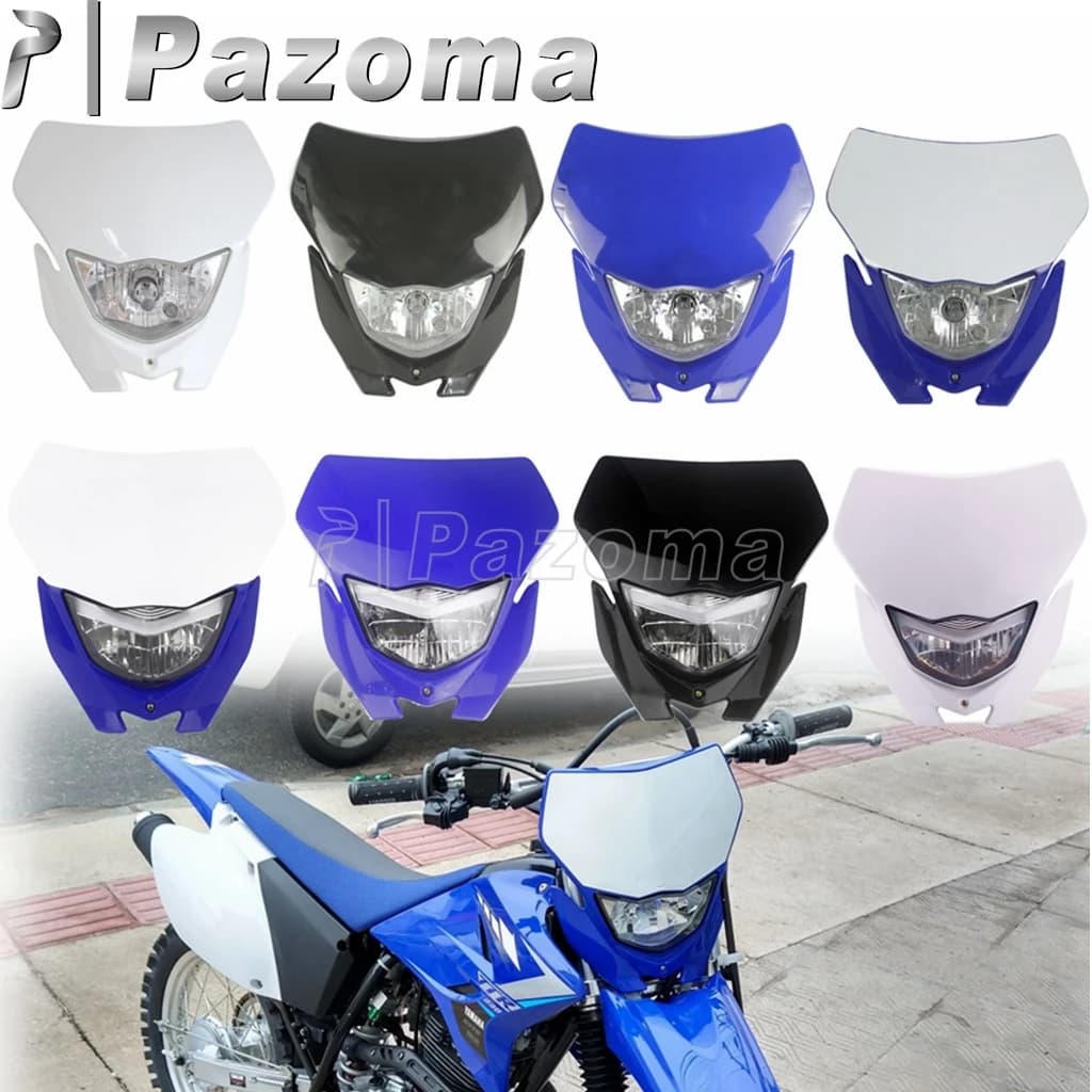 Lampadina del motociclo e luci anteriori a LED Enduro Faro per Yamaha WR 450 WR 250 TTR 230 Motocross Lampada Off Road Dirt Bike Faro