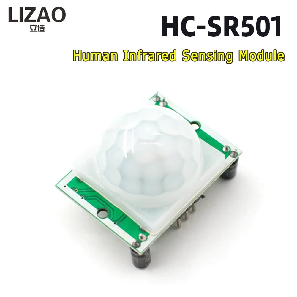Modulo Sensore di Movimento a Infrarossi LIZAO HC-SR501, Rilevatore Piroelettrico IR Regolabile per Arduino e Progetti Fai-da-Te