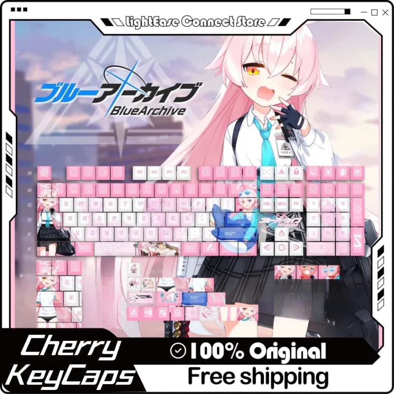 Blue Archive Hoshino Keycaps a tema 120 Key Pbt Thermal Sublimation tastiera meccanica Anime Game Cartoon Collect Gifts Keycaps
