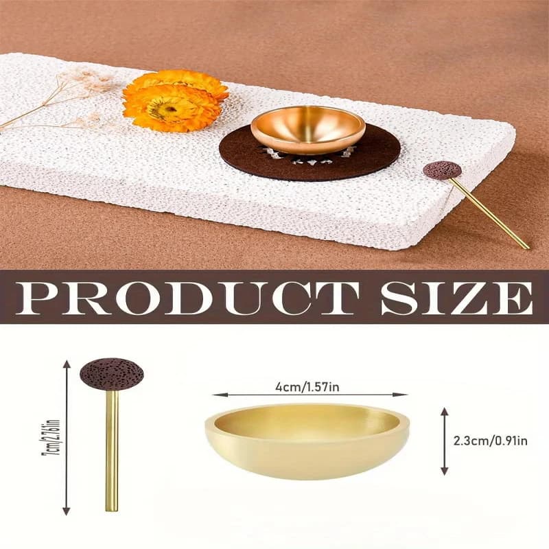 1set Mini Singing Bowl Set MeditationSound Bowl For YogaMeditation Relaxation Chakra Healing Stress Relief Unique Spiritual Gift