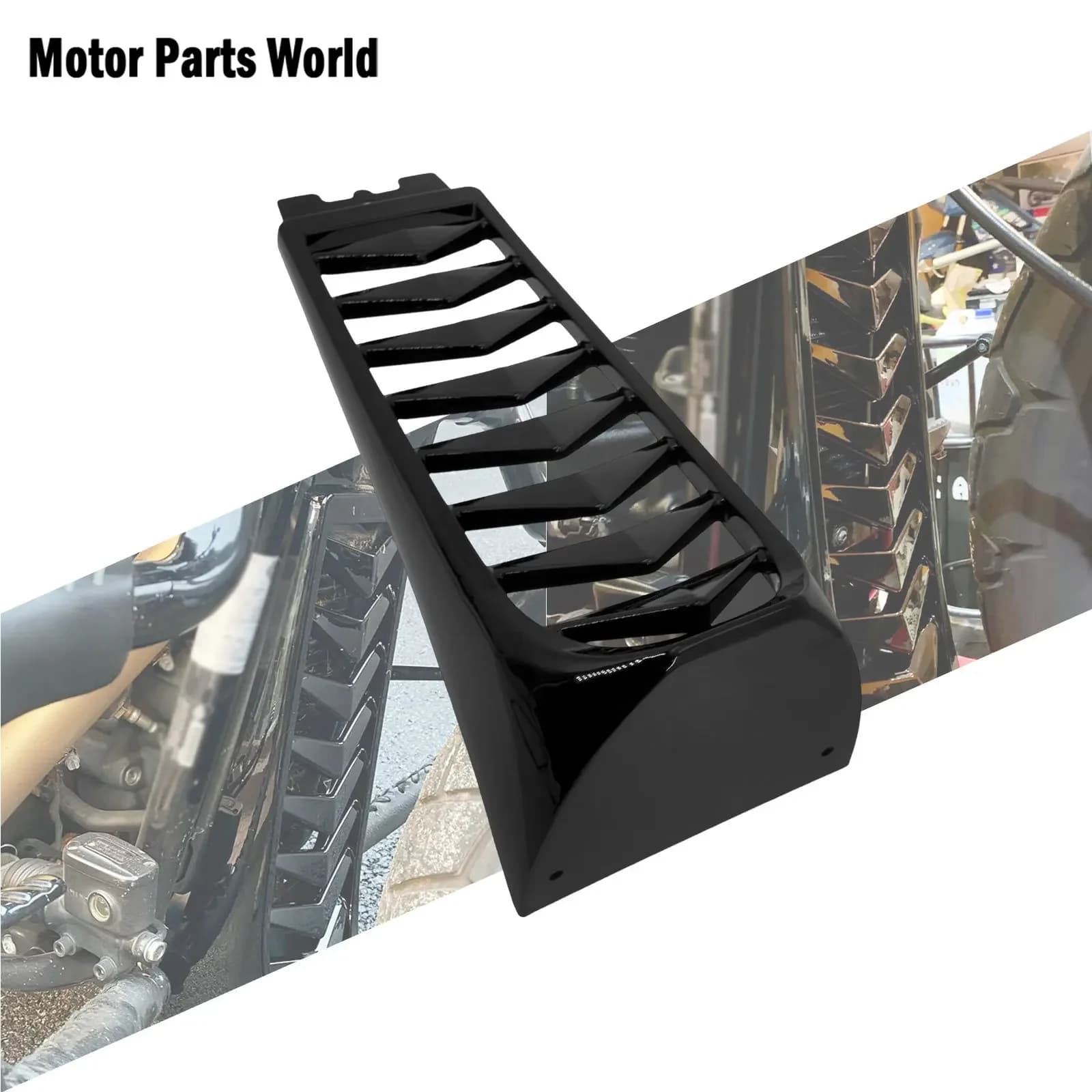 Moto Nero Anteriore Mento Carena Spoiler Inferiore Copertura Del Radiatore Per Harley Softail Street Bob Breakout Fat Bob FXBR 2018-2023
