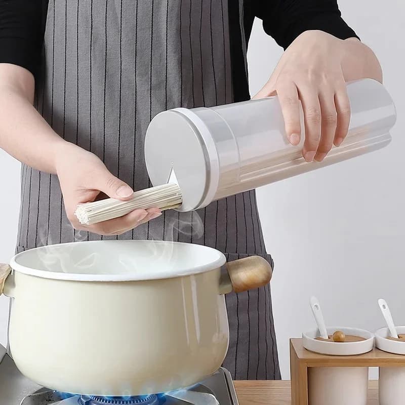 Food Grade Kitchen Multi functional Pasta Storage Box Sealed Container for Noodles Grain Suspension Storage Canister