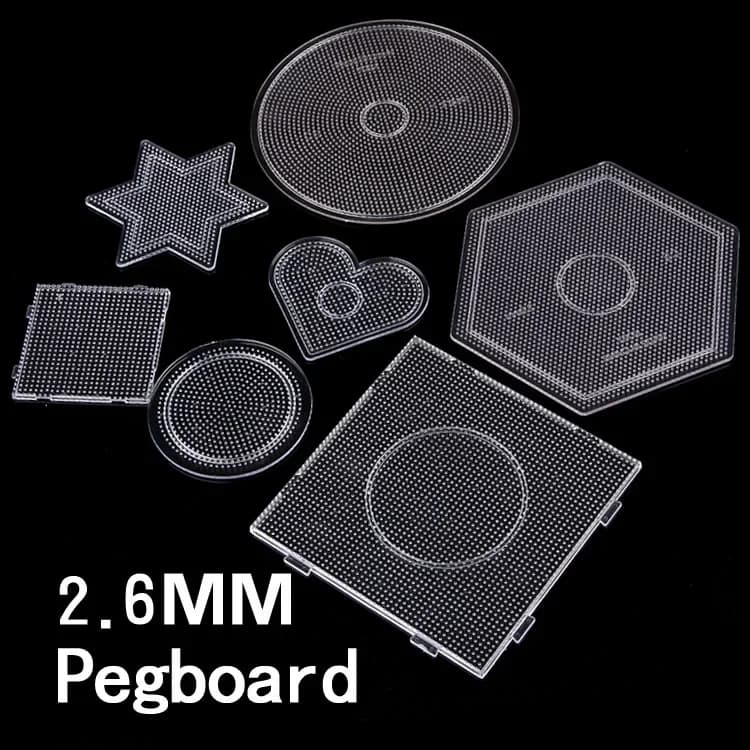7 tipo di selezione 2.6mm perline perler modello Pannello forato per perline hama strumento giocattolo fai da te puzzle educativo fai da te beadbond