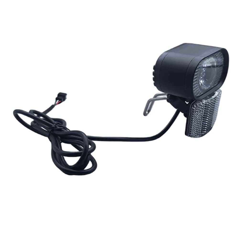 Black Alloy 3Pin Headlight Low Beam For Horn For Electric Bike Bicycle Scooter Ebike Front Light Waterproof Cycling Lamp Part