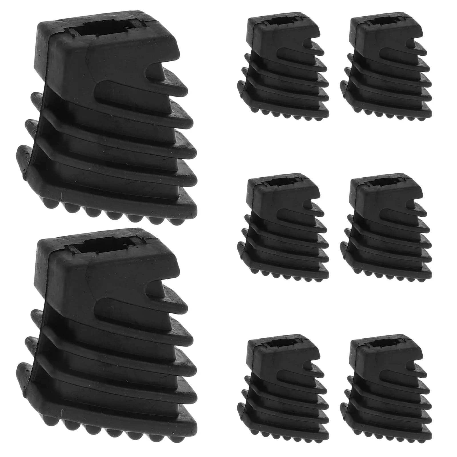 Set di 9 Cuscinetti Neri Antiscivolo per Gambe di Batteria, Supporti Comodi in Gomma per Piedi di Batteria, Accessori per Supporti per Chitarra