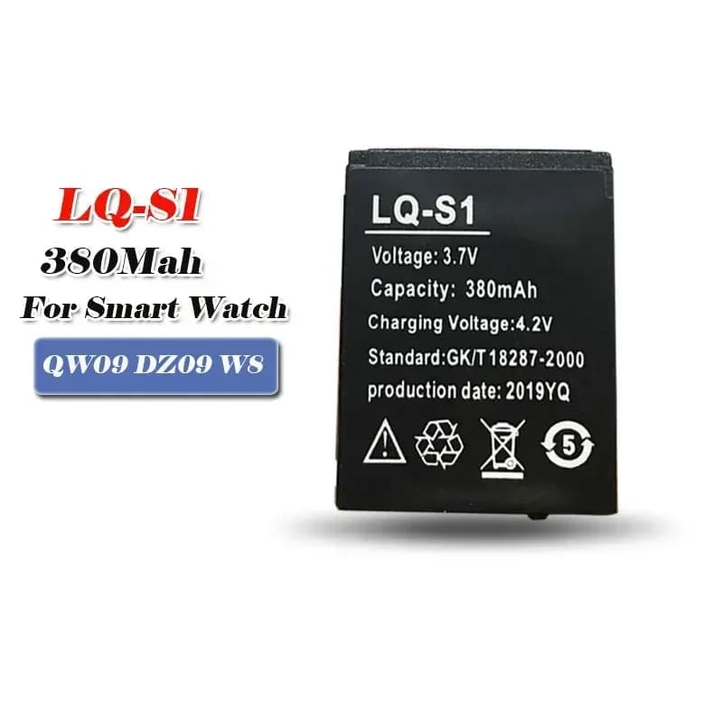 Nuova batteria ricaricabile LQ-S1 3.7V 380mAh per misuratore di moda smart watch QW09 DZ09 A1 W8 X6 V8 batteria al litio
